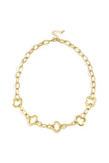 Edelstahl Kette Halsketten Kleeblatt Casual Täglich Einfache Serie frauen schmuck