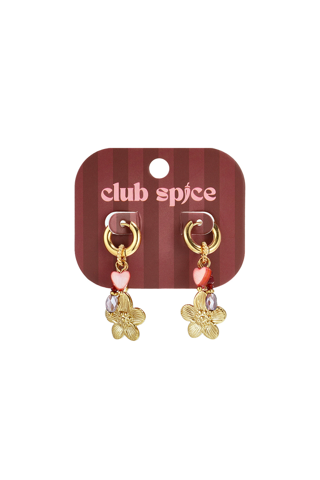 Ohrhänger aus Edelstahl, schlichtes Blumenmuster, schlichte Alltags-Serie, Damenschmuck