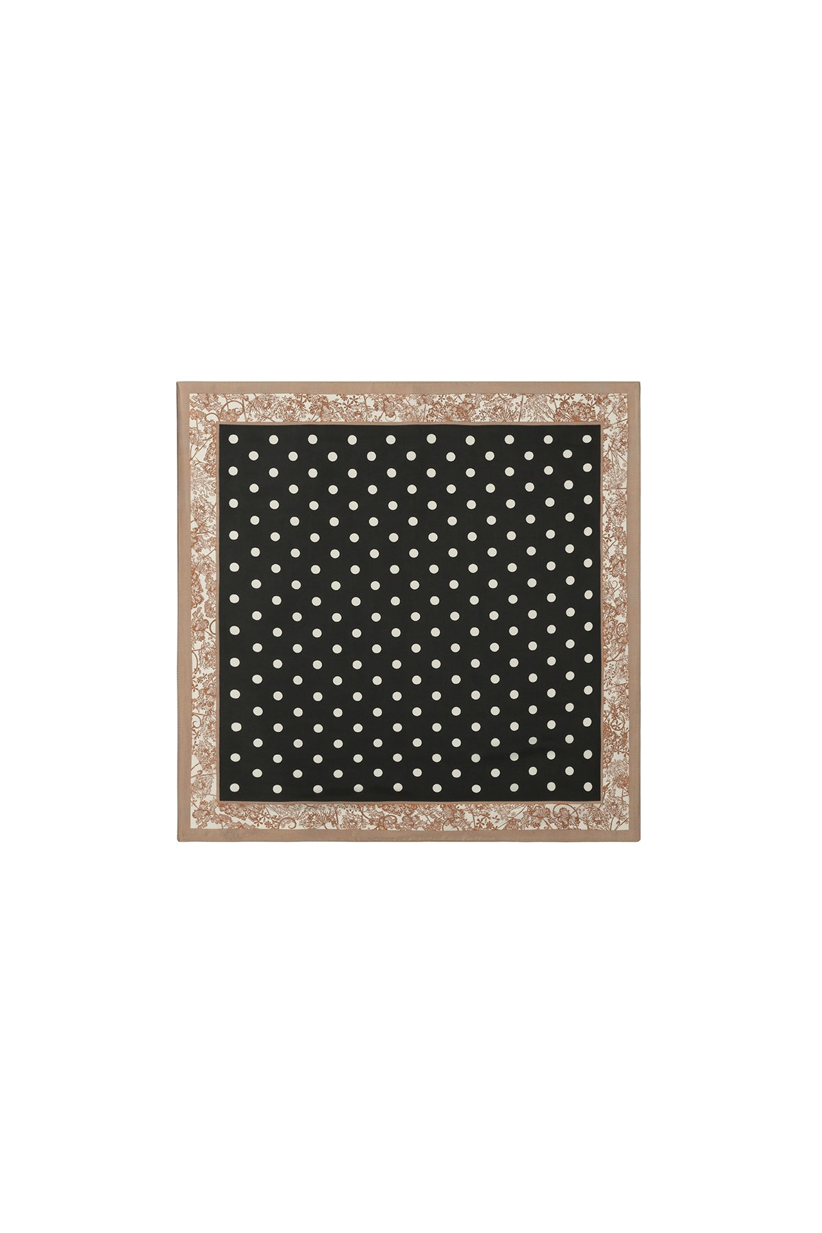 Winterschals mit Polka Dots im Retro-Stil aus Kunstseide – Accessoires für jeden Tag