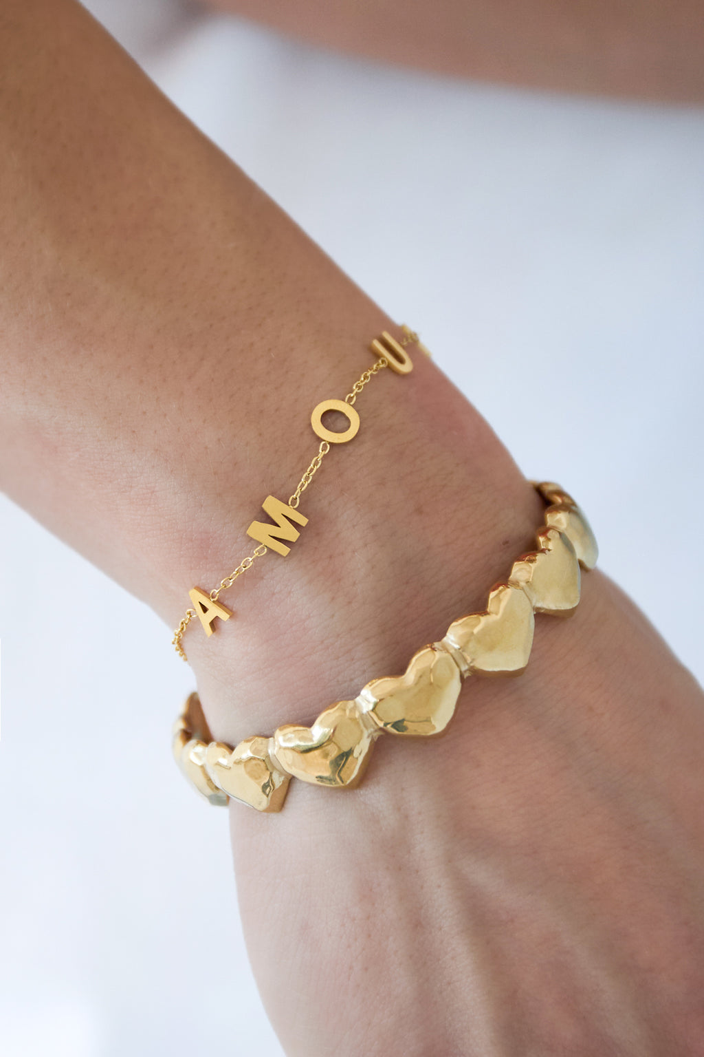 Armband Liebe klobige Buchstaben
