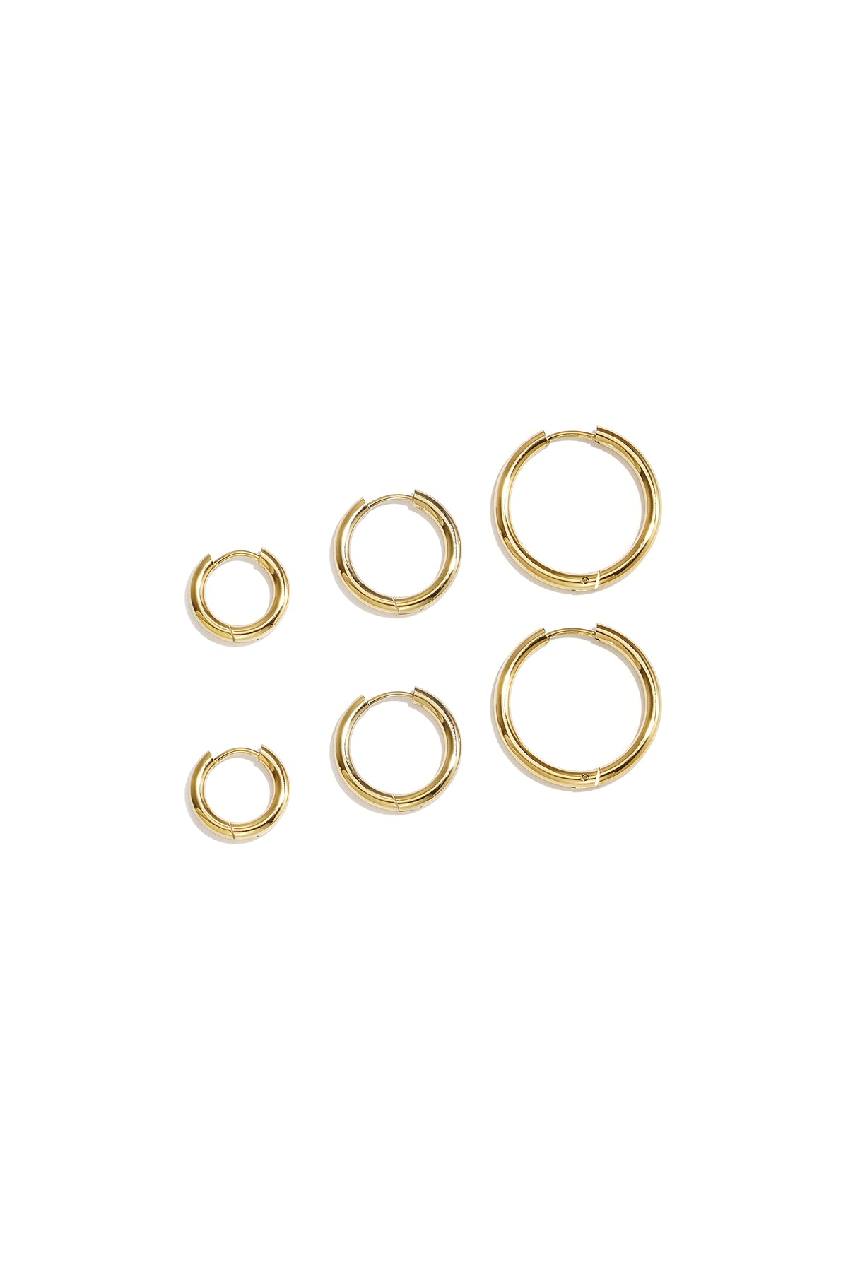 Ohrring-Sets aus Edelstahl, geometrische Form, schlichte Alltags-Serie, Damenschmuck