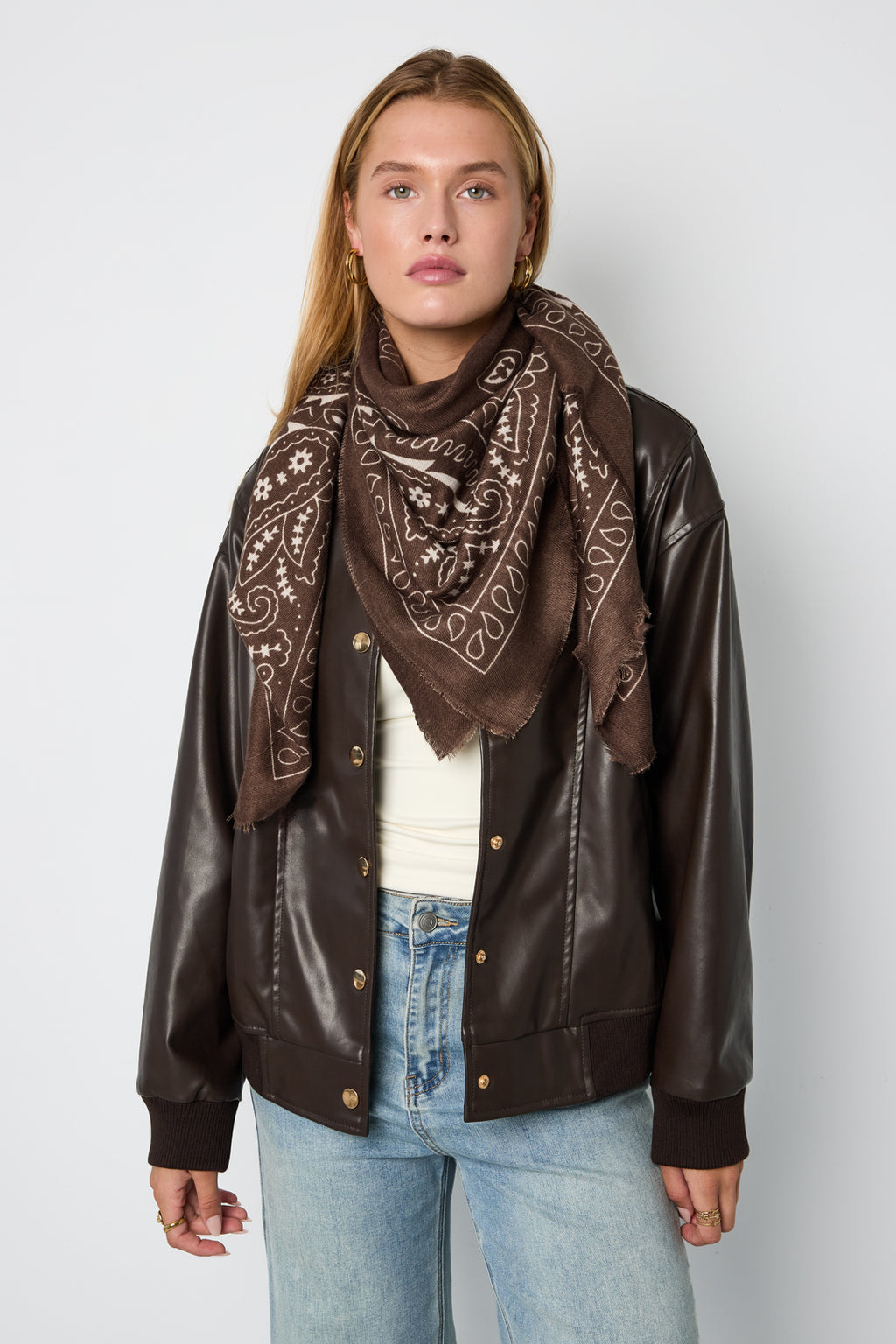 Winterschals mit Paisley-Muster, klassisch aus Polyester, Alltagsaccessoires
