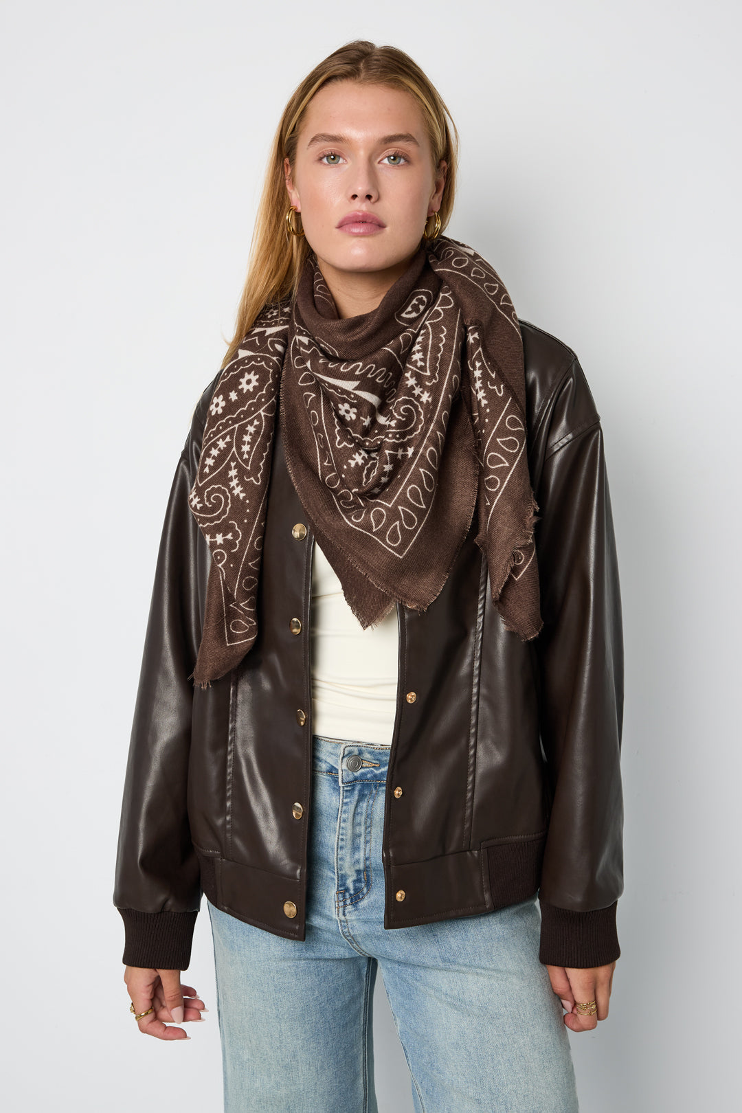 Winterschals mit Paisley-Muster, klassisch aus Polyester, Alltagsaccessoires