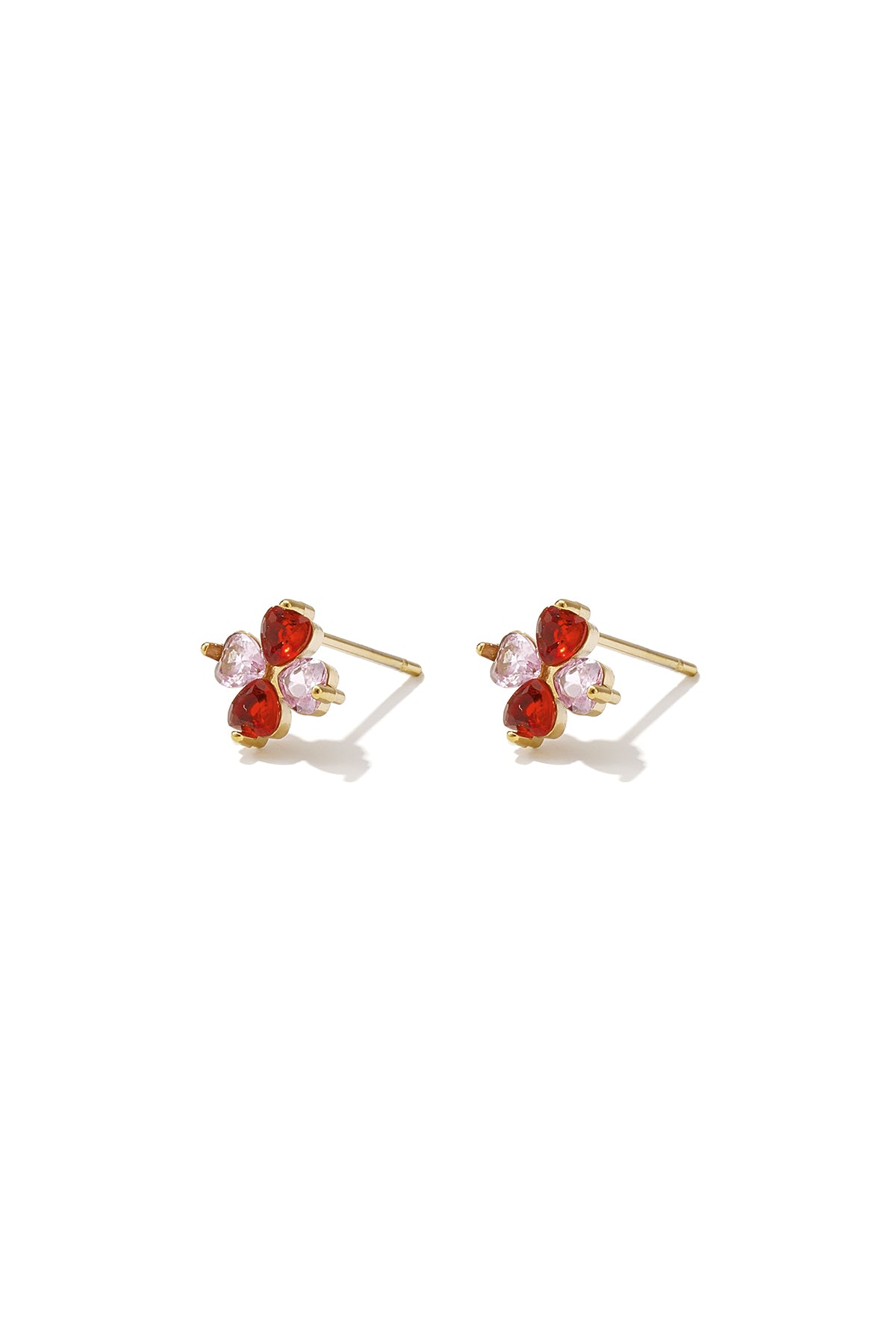 Edelstahl-Ohrstecker, Herz, schlicht, Alltags-Serie, Damenschmuck