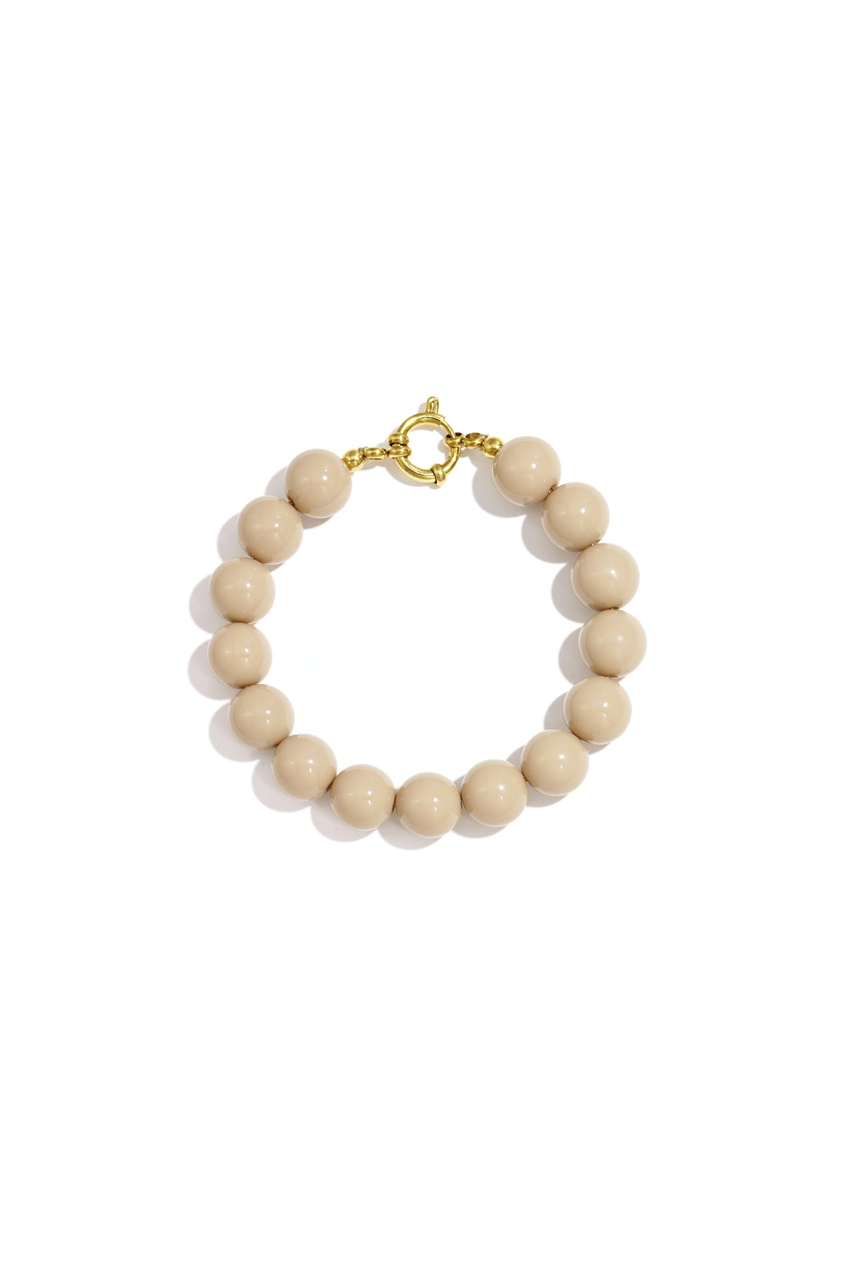 Armband mit mittelgroßen Perlen und Vorderverschluss – 12 mm