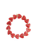 Elastisches Herzperlenarmband