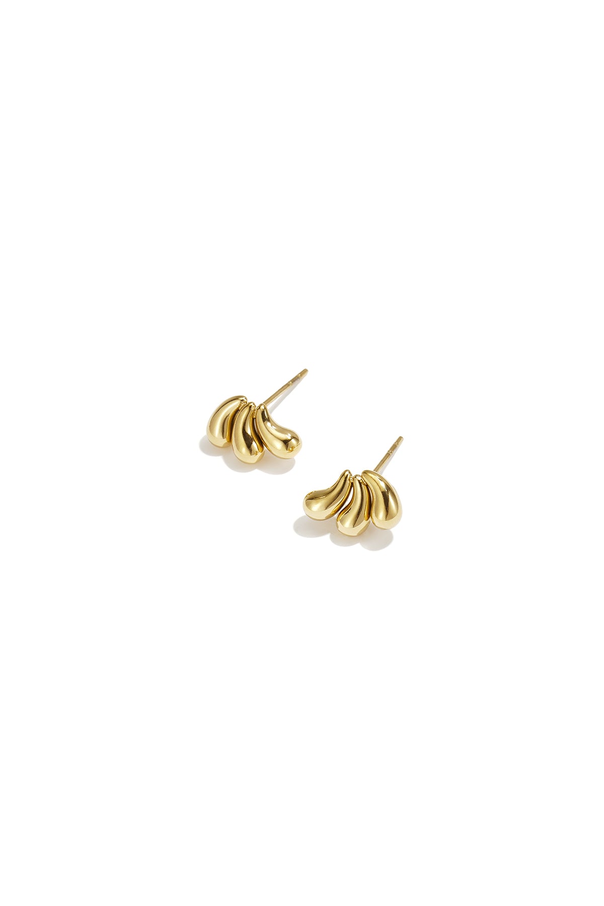 Ohrstecker aus Edelstahl, unregelmäßige Form, schlichte Alltags-Serie, Damenschmuck