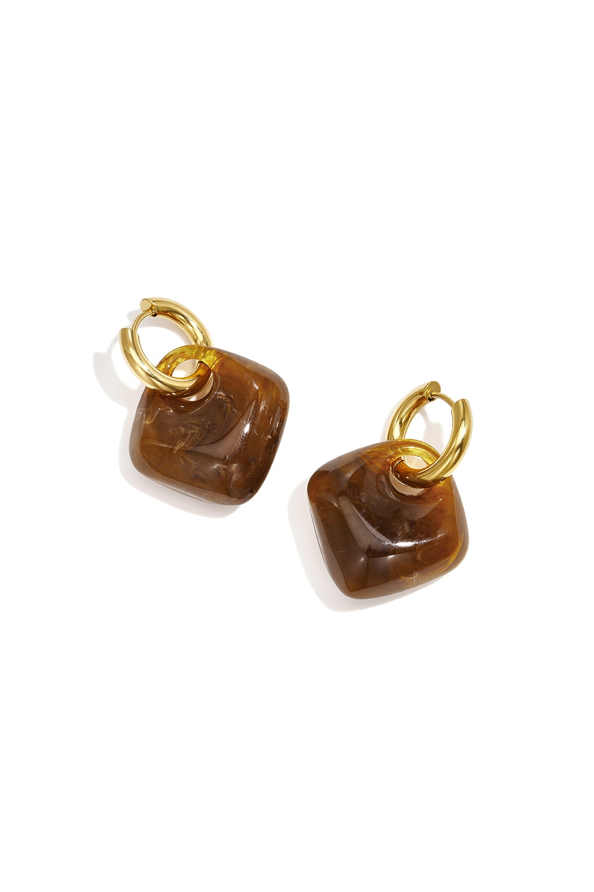 Ohrhänger aus Edelstahl, geometrische Form, schlichte Alltags-Serie, Damenschmuck