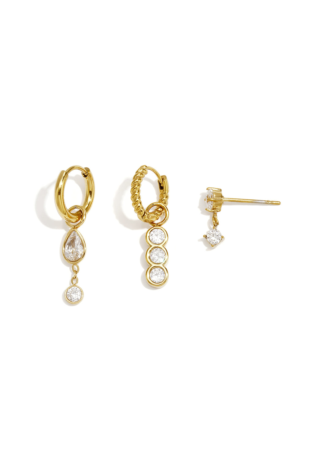 Edelstahl-Ohrring-Sets, Circle Daily Simple Serie, Damenschmuck