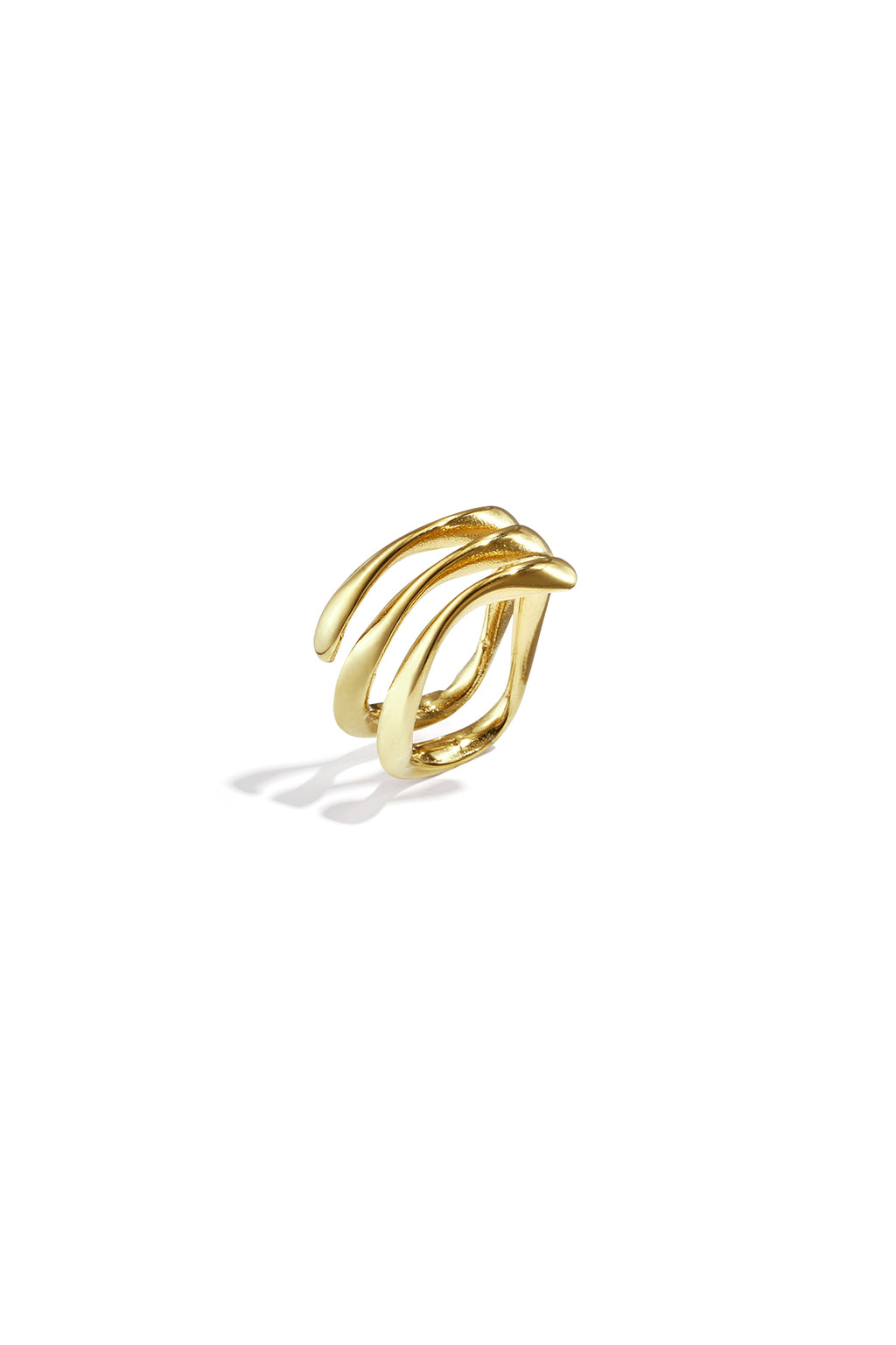 3-lagiger Ring mit Welleneffekt