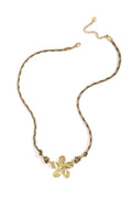 Edelstahl Anhänger Halsketten Blume Casual Täglich Einfache Serie Damenschmuck