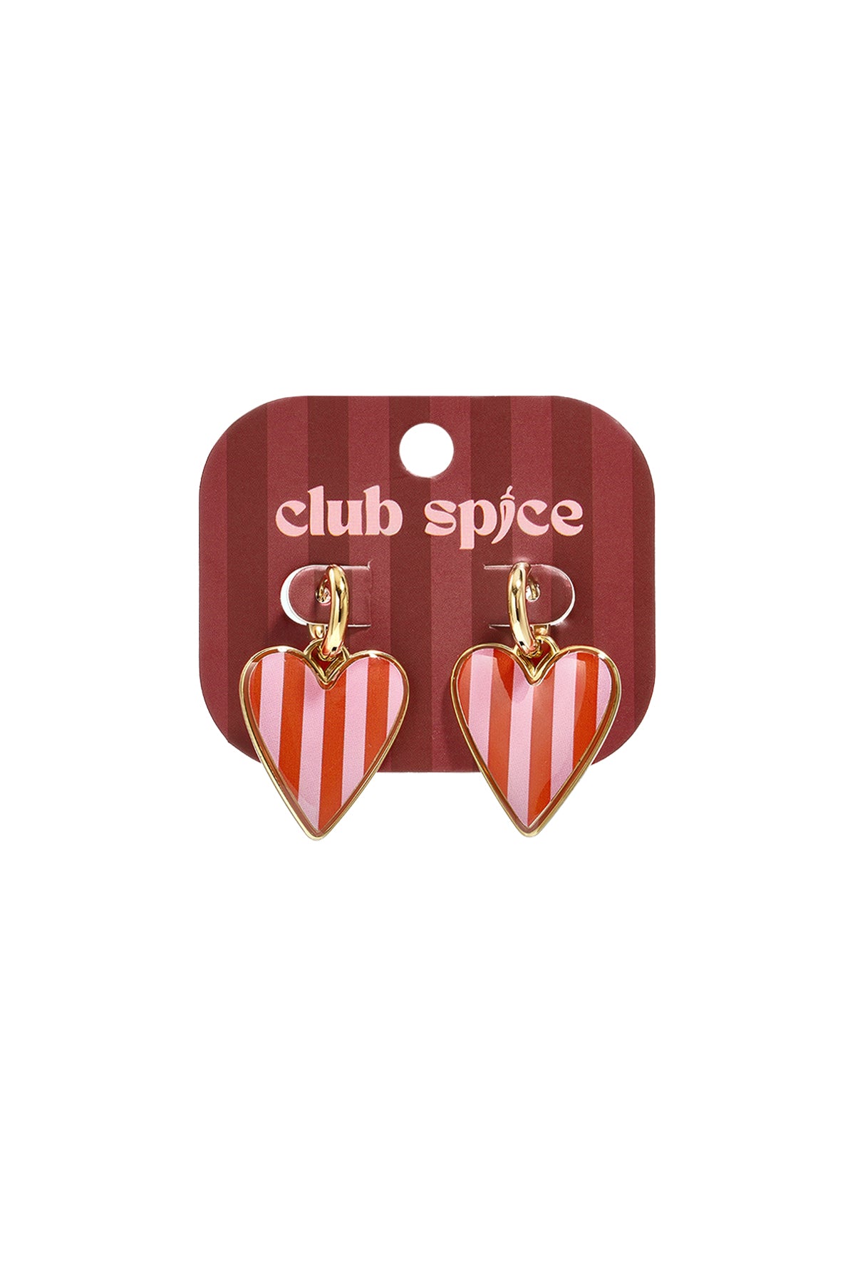 Ohrhänger aus Edelstahl, Herzform, schlichte Alltags-Serie, Damenschmuck