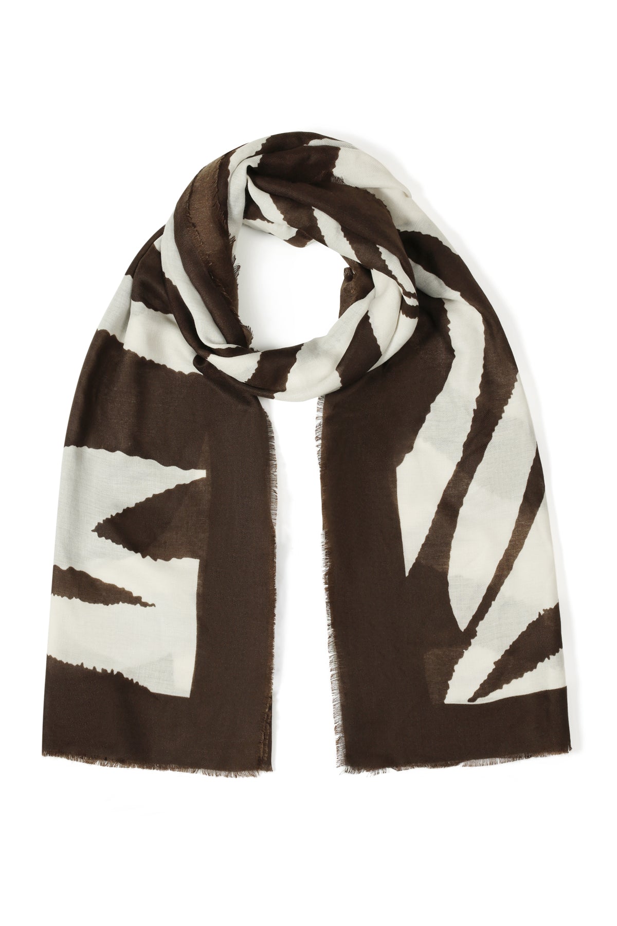 Sommerschals, schlichte Linien, Polyester, Alltagsaccessoires