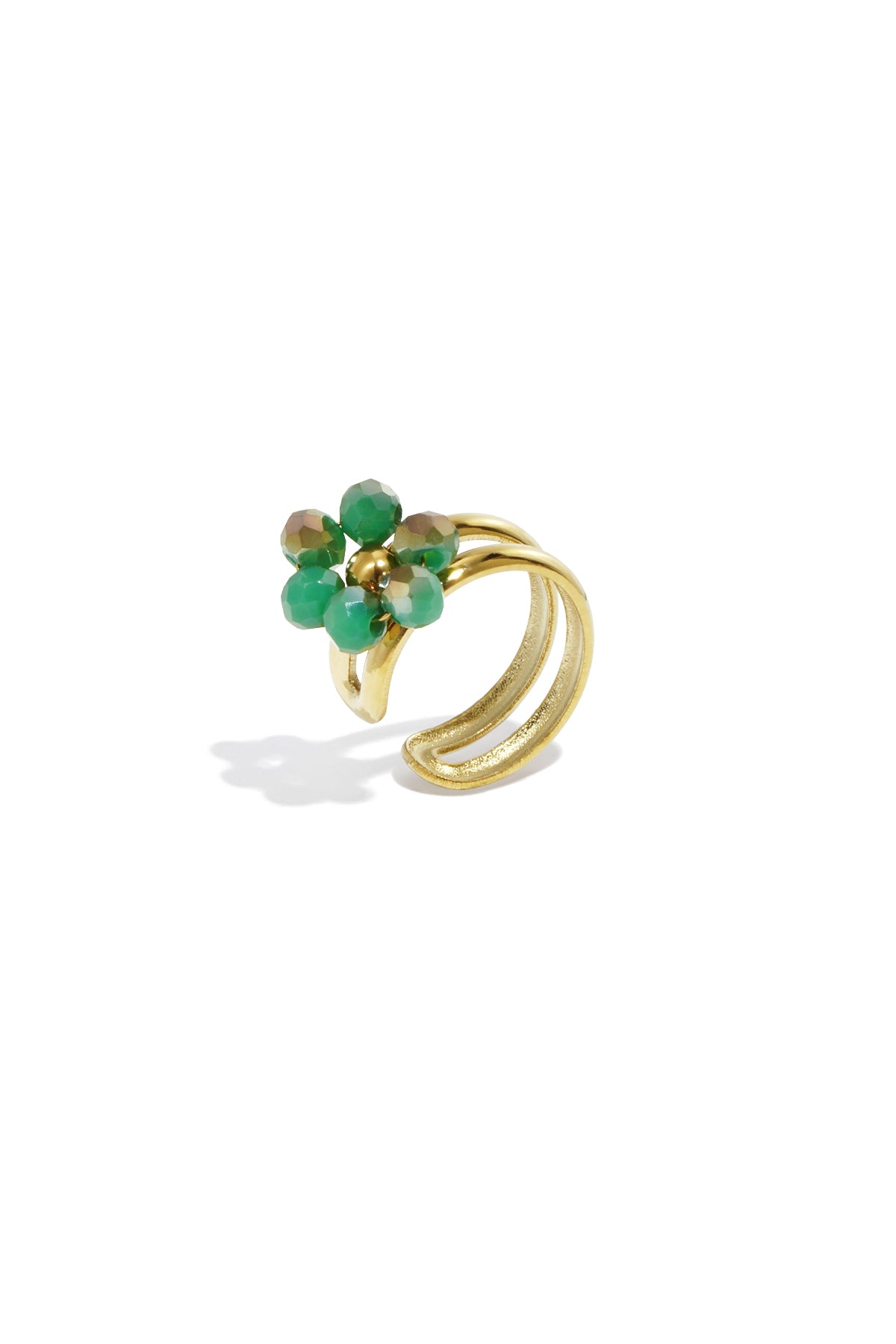 Edelstahl Ohr Manschetten Blume Casual Täglich Einfache Serie frauen schmuck
