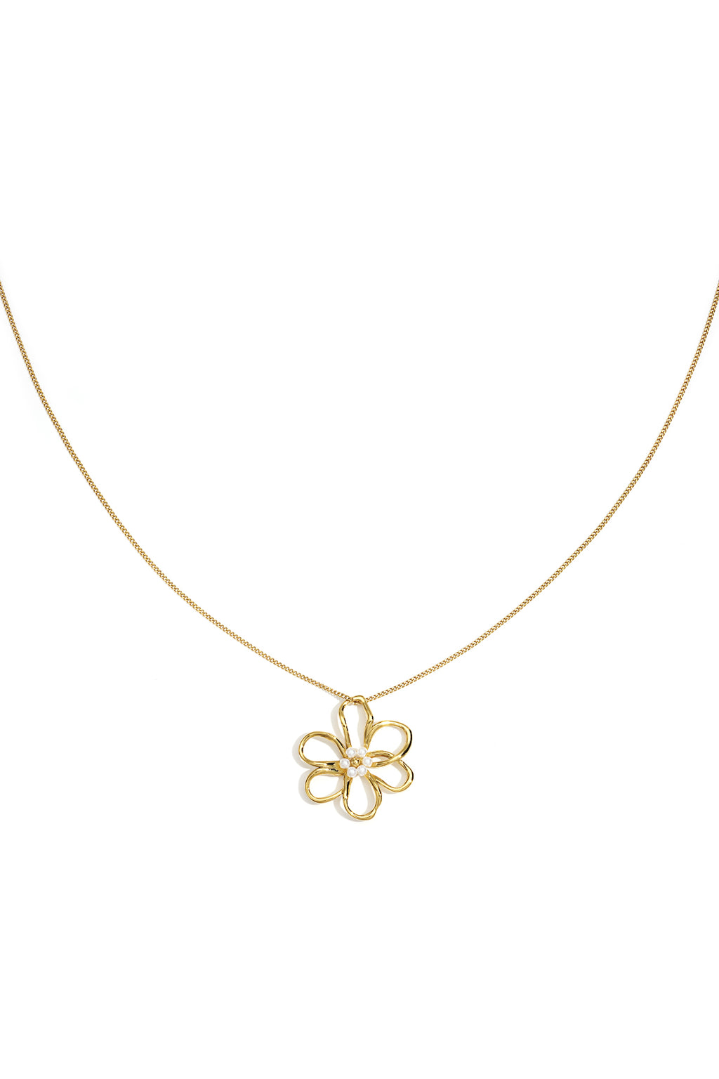 Edelstahl Lange Halsketten Blume Casual Täglich Einfache Serie frauen schmuck