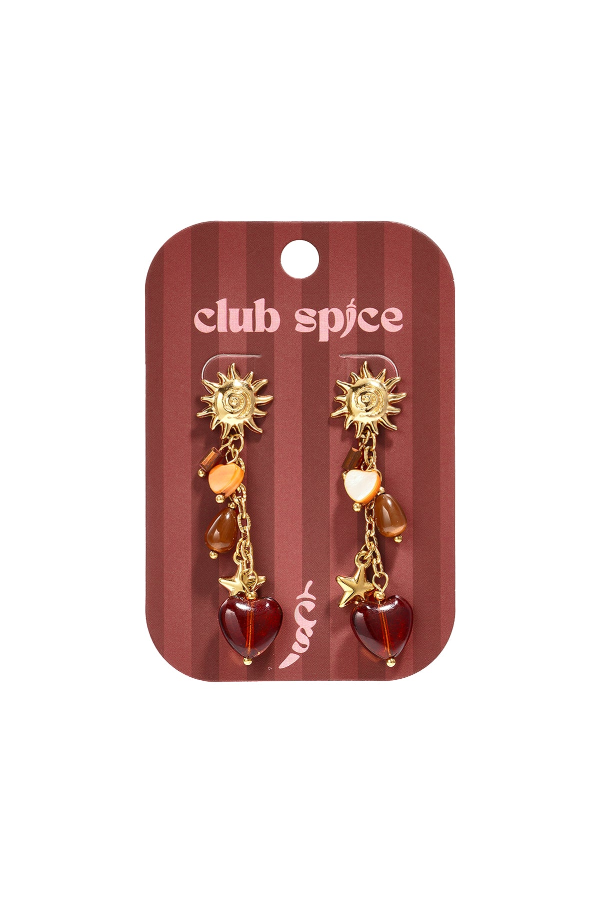 Hängeohrringe aus Edelstahl, elegant und luxuriös, aus der Sun Daily Luxury-Serie, Damenschmuck