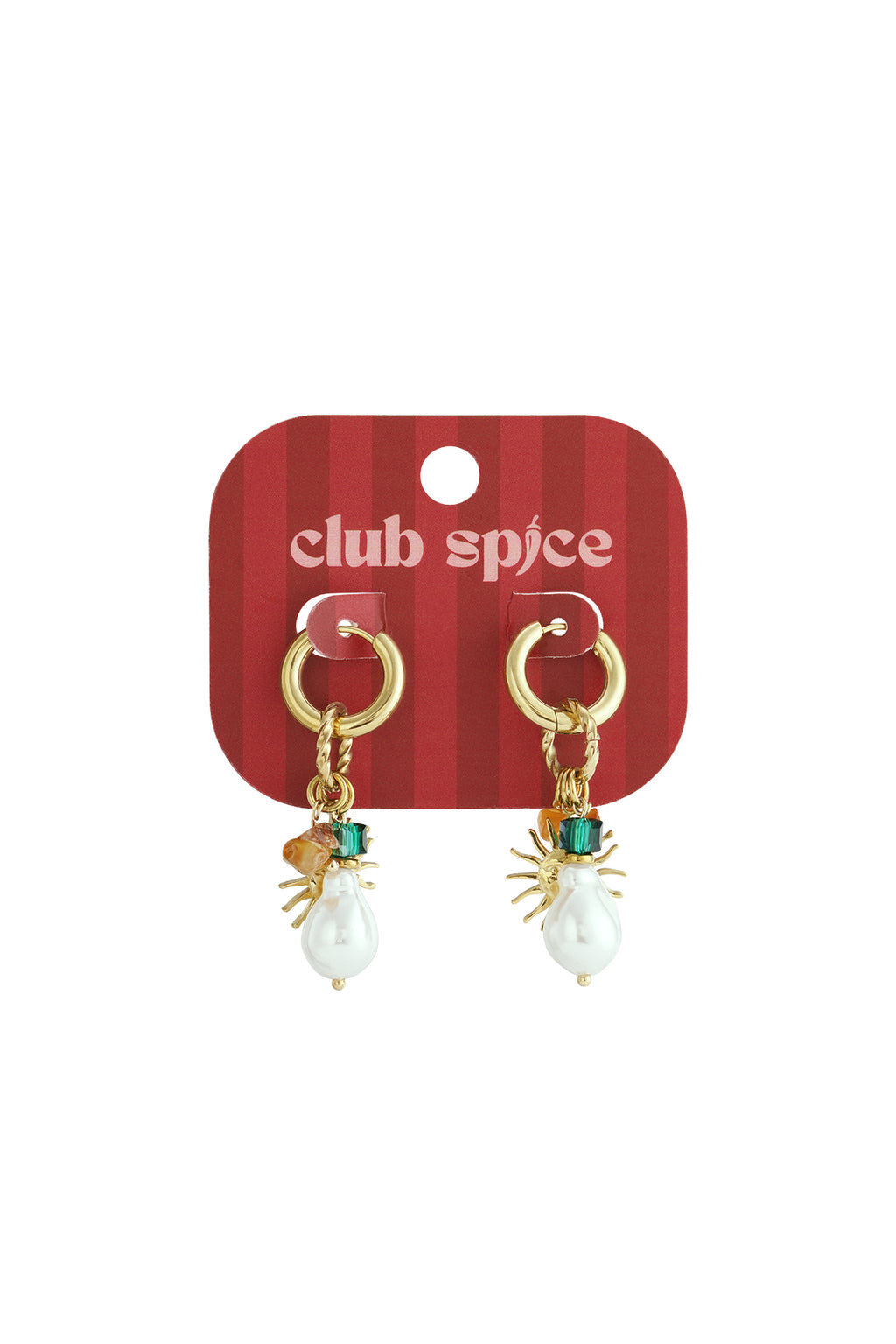 Sun Pearl Happy Charm oorbellen