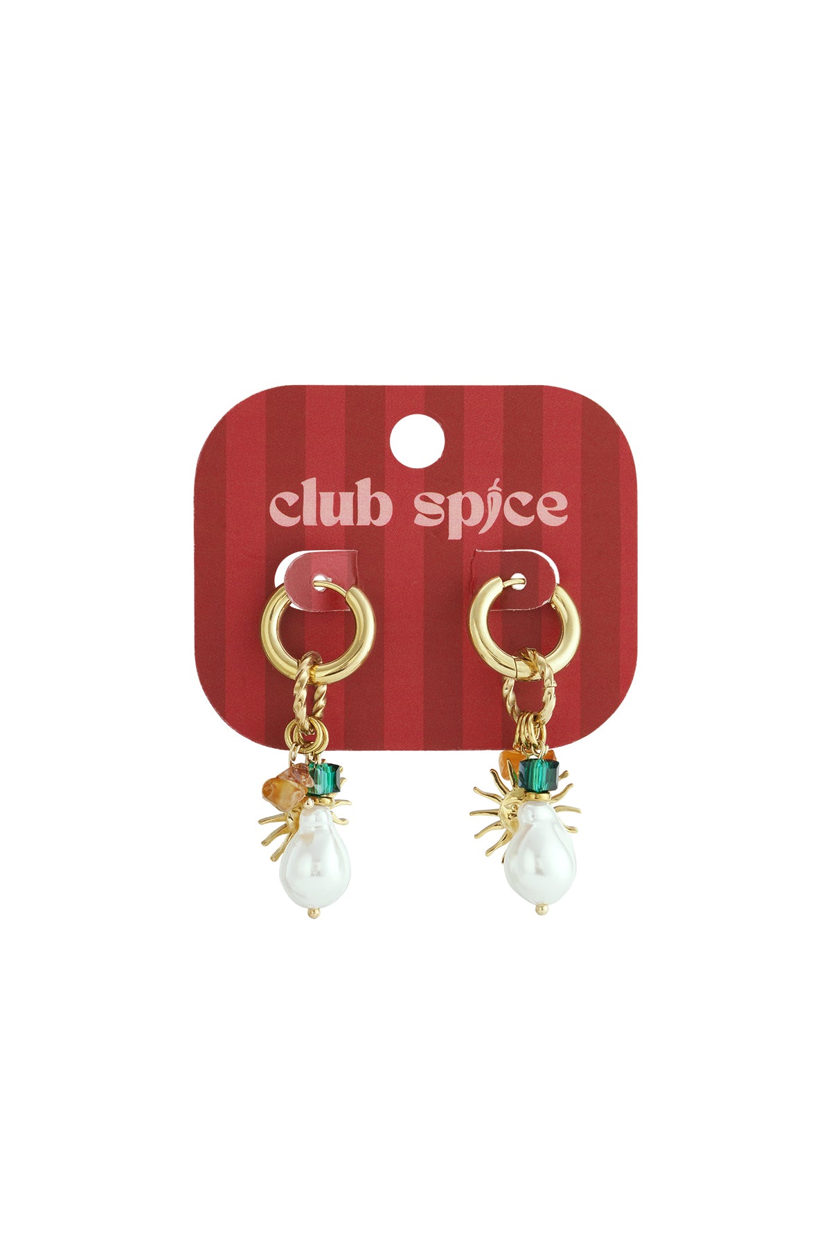 Sun Pearl Happy Charm oorbellen