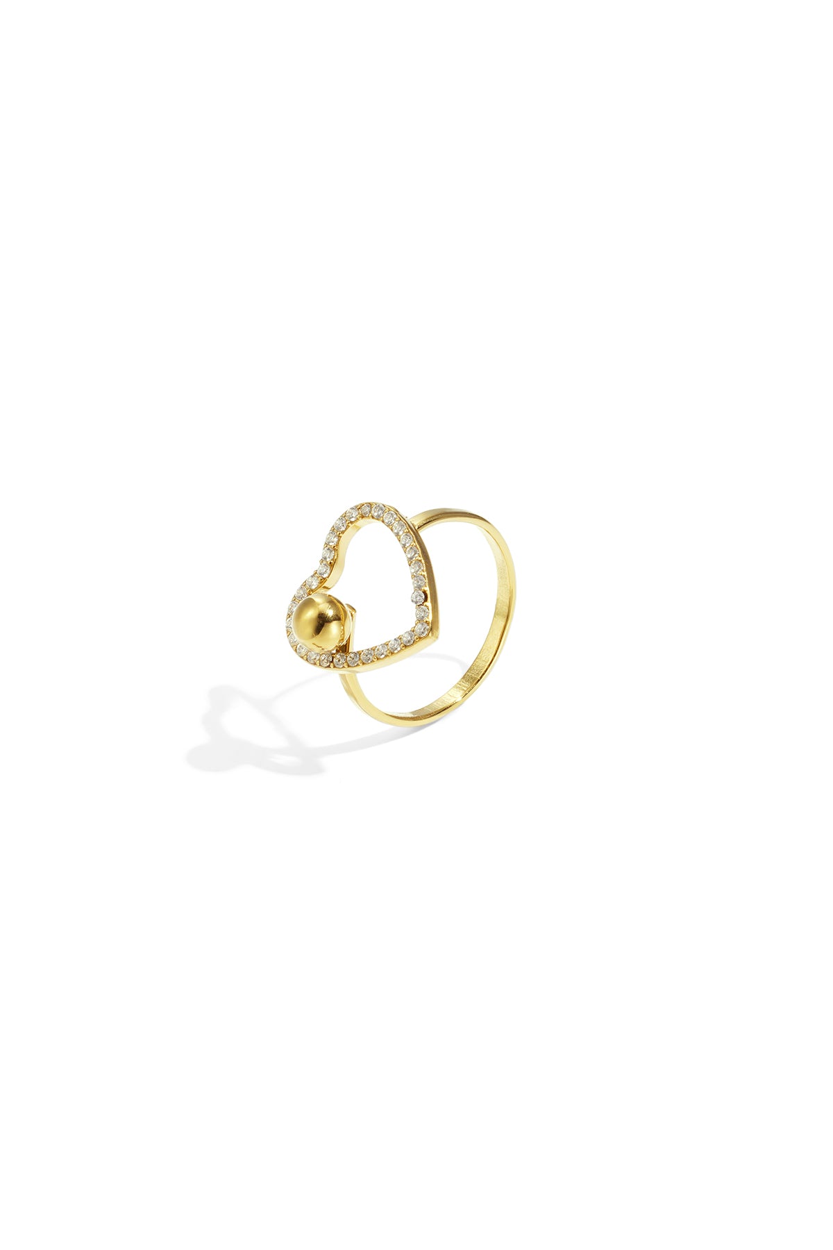 Edelstahl Statement Ringe Herz Casual Daily Simple Serie Damenschmuck