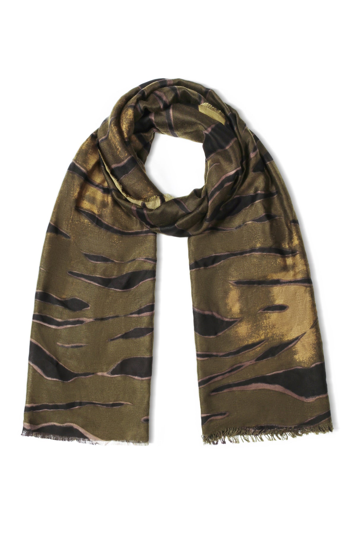 Sommerschals, schlichte Linien, Polyester, Alltagsaccessoires