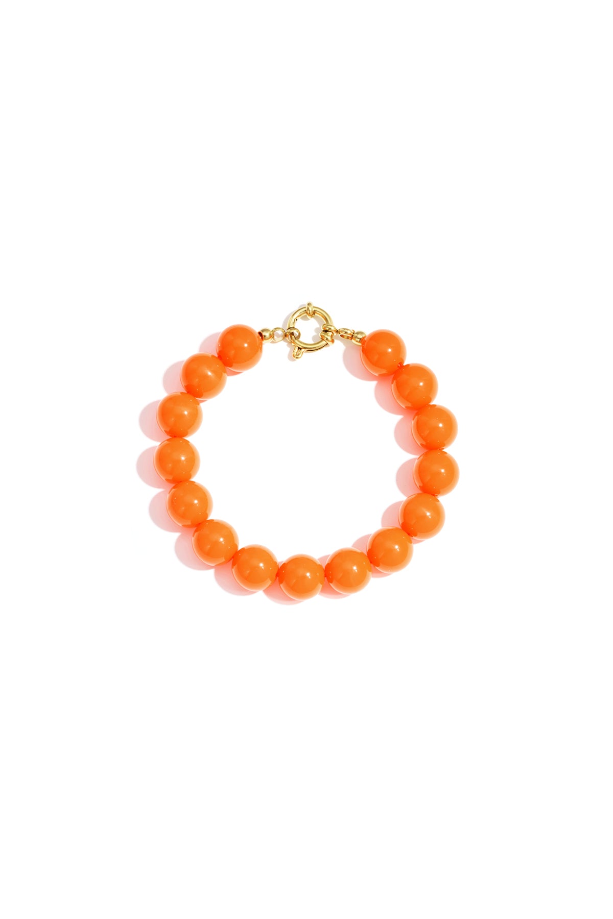 Armband mit mittelgroßen Perlen und Vorderverschluss – 12 mm