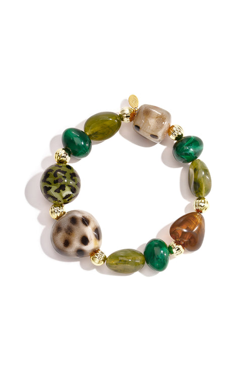 Acryl-Perlenarmbänder, unregelmäßige Form, schlichte Alltagsserie, Damenschmuck