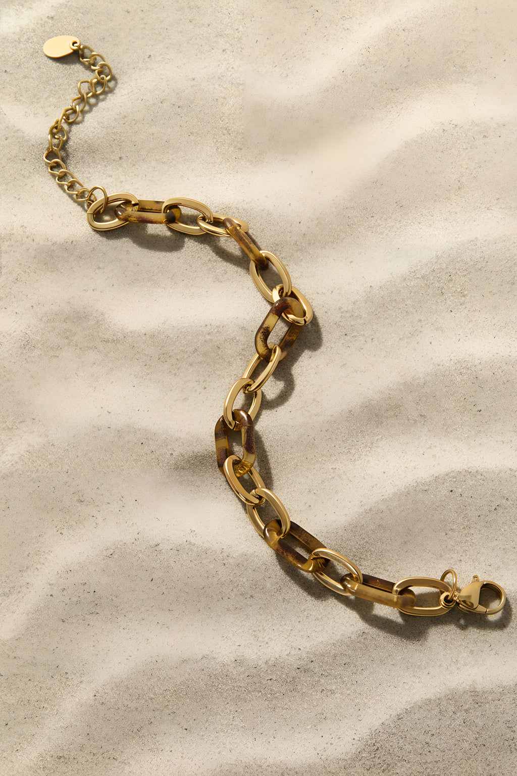 Edelstahl-Kettenarmband mit Leopardenmuster, lässiger Alltagsschmuck für Damen