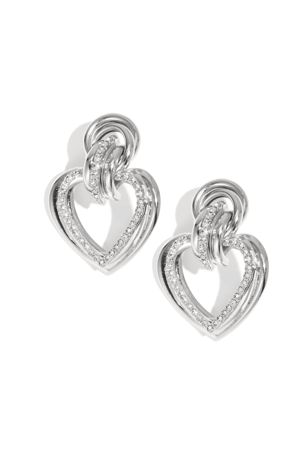 Eisen Tropfen Ohrringe Herz Elegante Weihnachten Luxuriöse Serie frauen schmuck