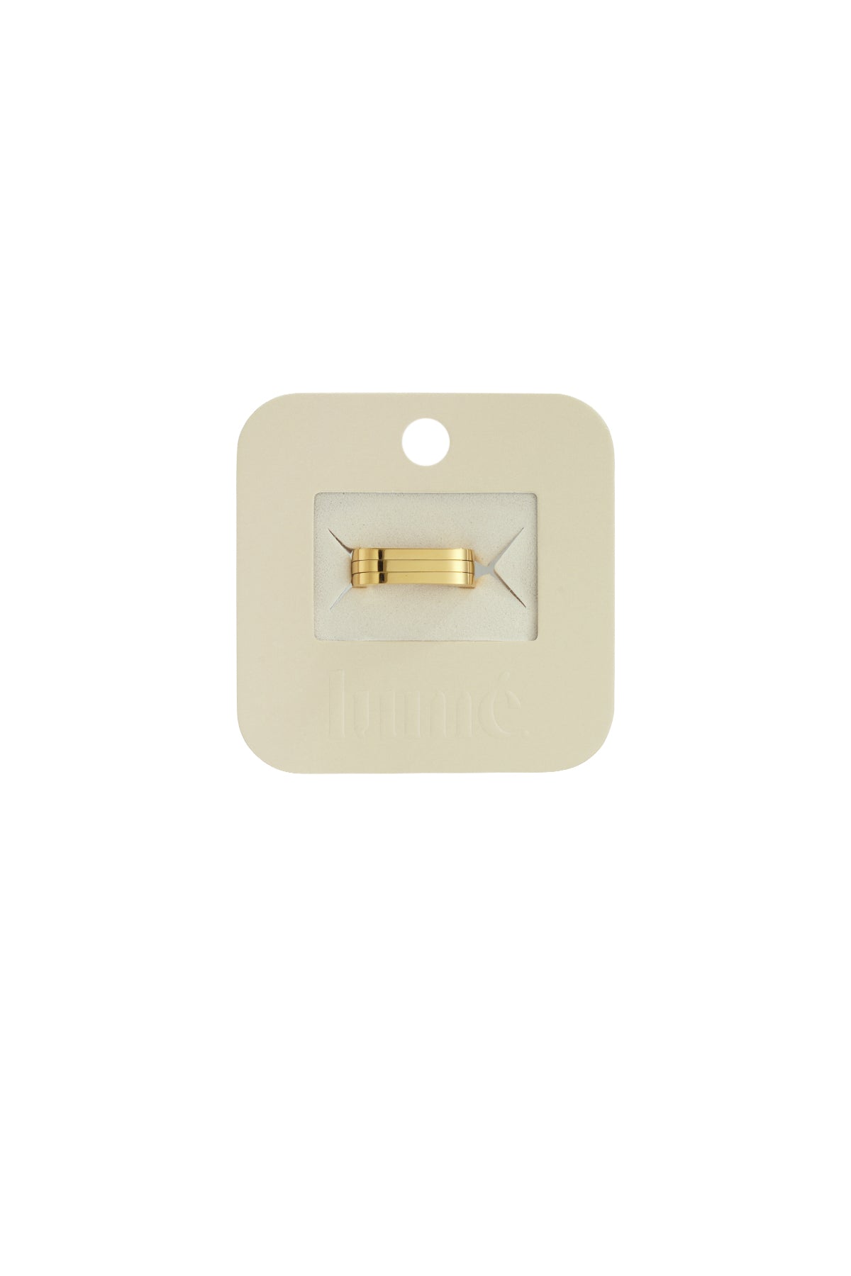 Edelstahl Minimalist Ringe Rechteck Simple Daily Simple Serie Damenschmuck
