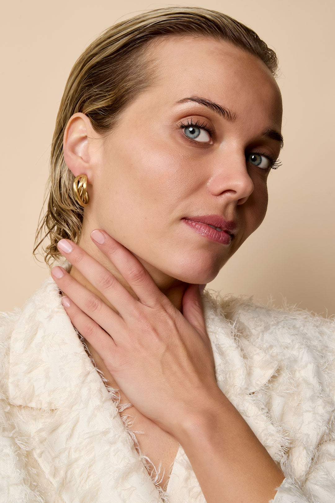 Creolen Linien Casual Daily Simple Serie Damenschmuck
