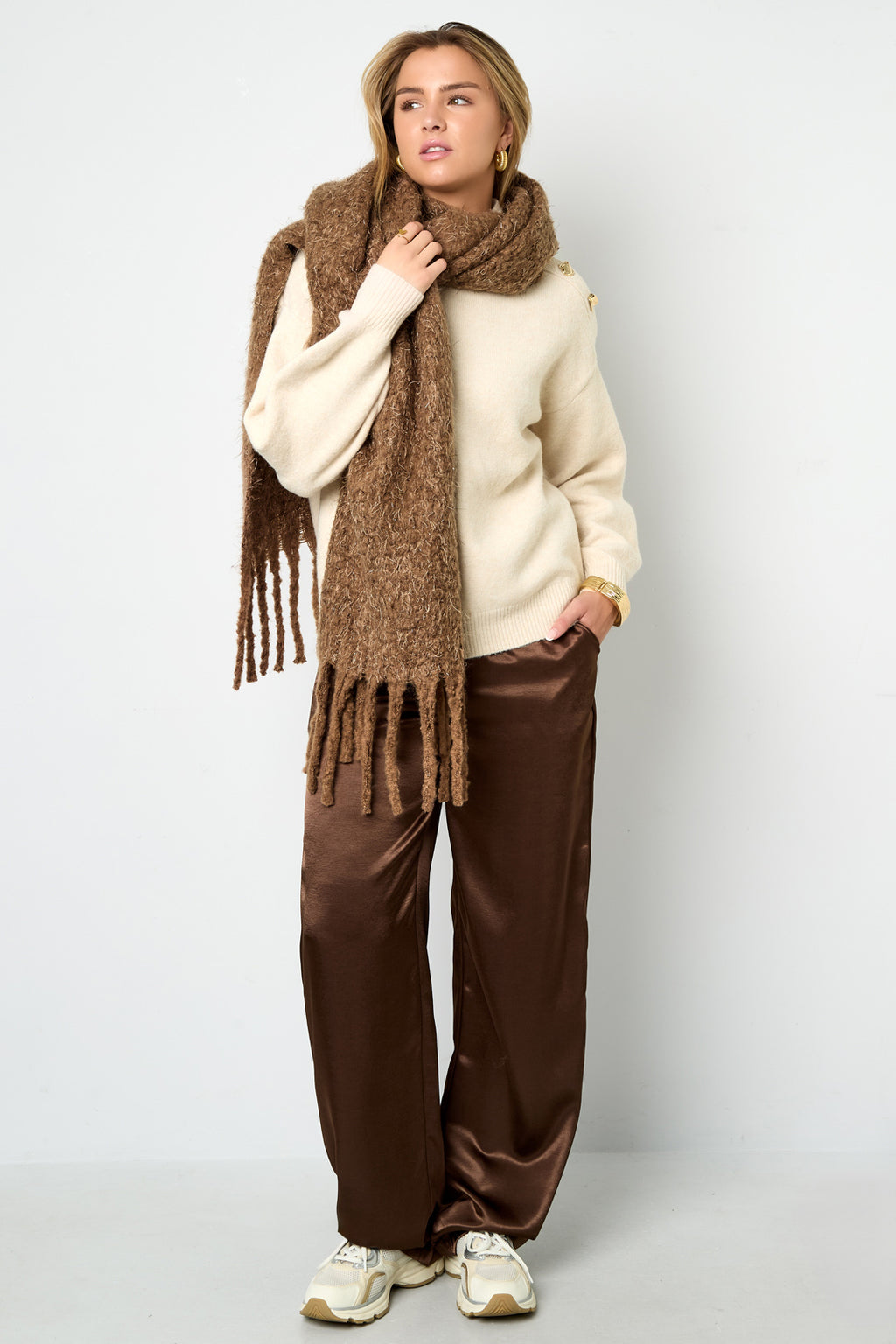 Winterschals Einfarbig Lässig Polyester Alltag
