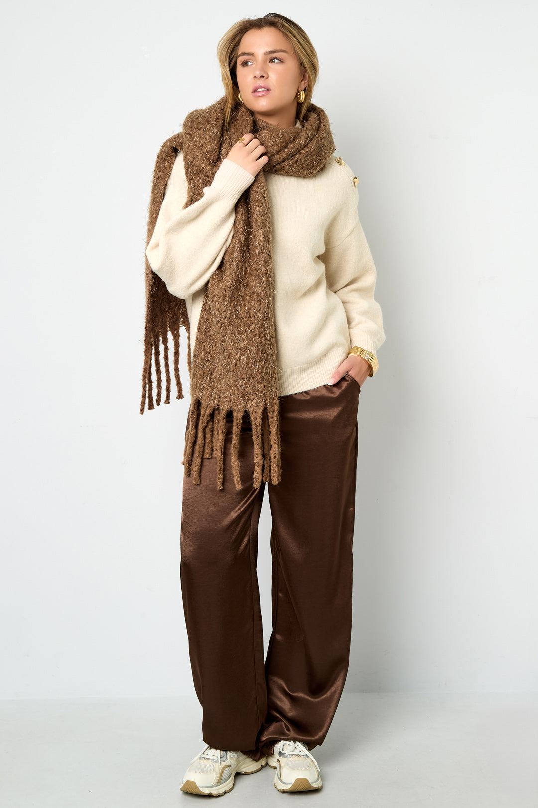 Winterschals Einfarbig Lässig Polyester Alltag