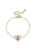 Edelstahl-Charm-Armbänder, Herz, schlichte Alltagsserie, Damenschmuck