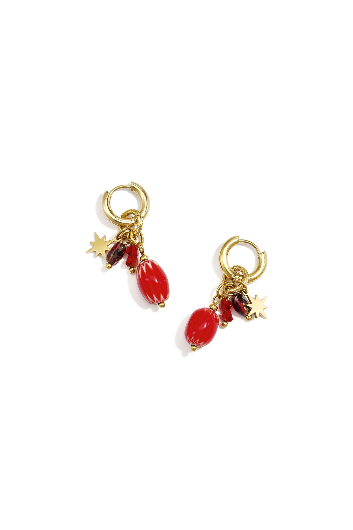 Ohrringe aus Edelstahlperlen, niedliche, schlichte Alltags-Serie, Damenschmuck