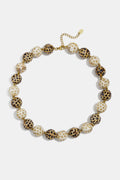 Keramik-Perlenketten mit Polka-Dots, lässig-schlichte Serie, Damenschmuck