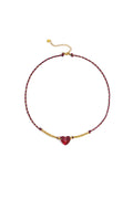 Polyester Perlen Halsketten Herz Casual Täglich Einfache Serie frauen schmuck