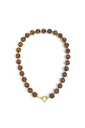 Halsketten mit Acrylperlen, Leopardenmuster, Retro, Alltag, klassische Serie, Damenschmuck, 14 mm