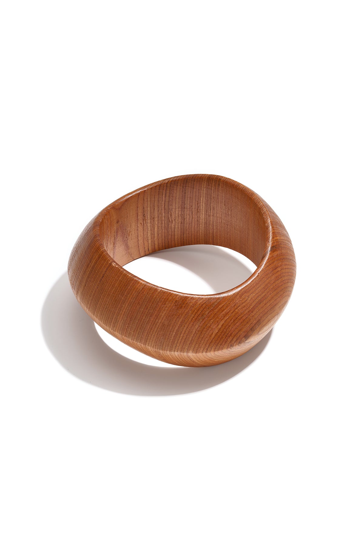 Holzarmreifen, unregelmäßige Form, schlichte Alltags-Serie, Damenschmuck