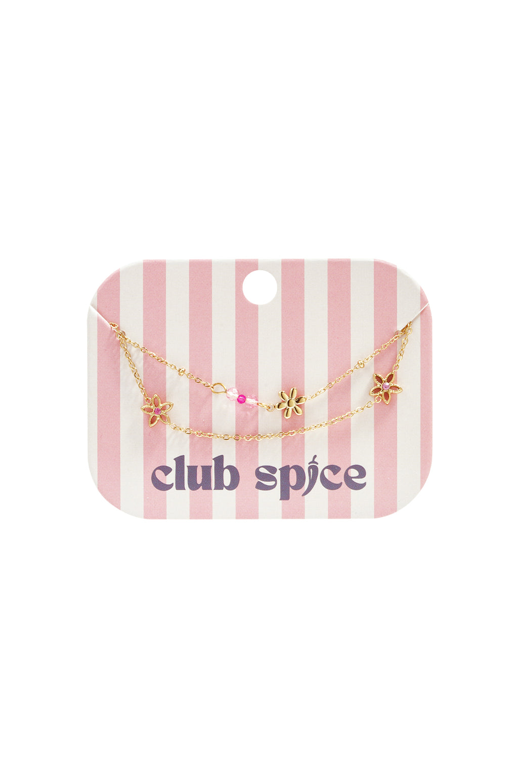Doppelarmband mit bunten Blumen