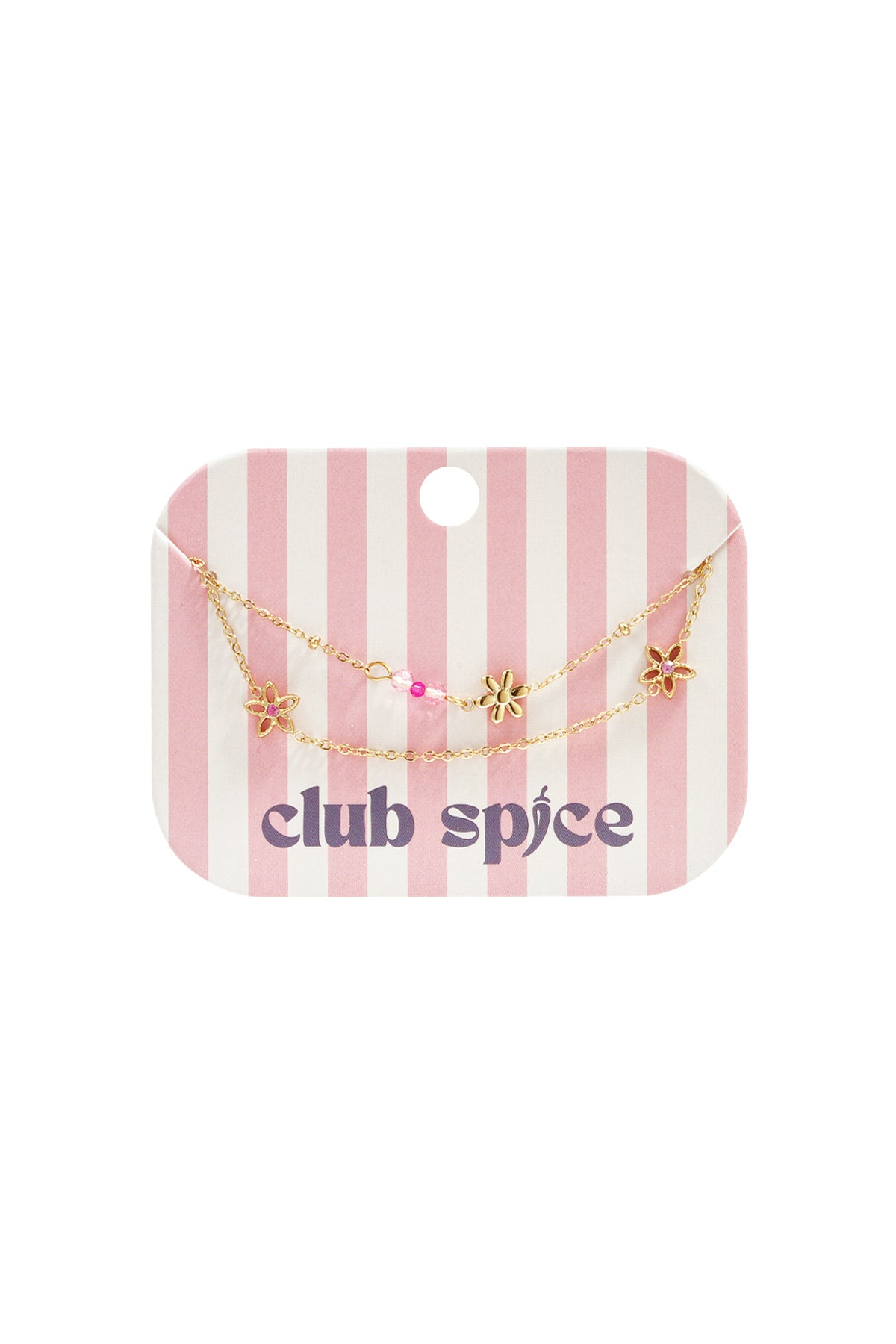 Doppelarmband mit bunten Blumen