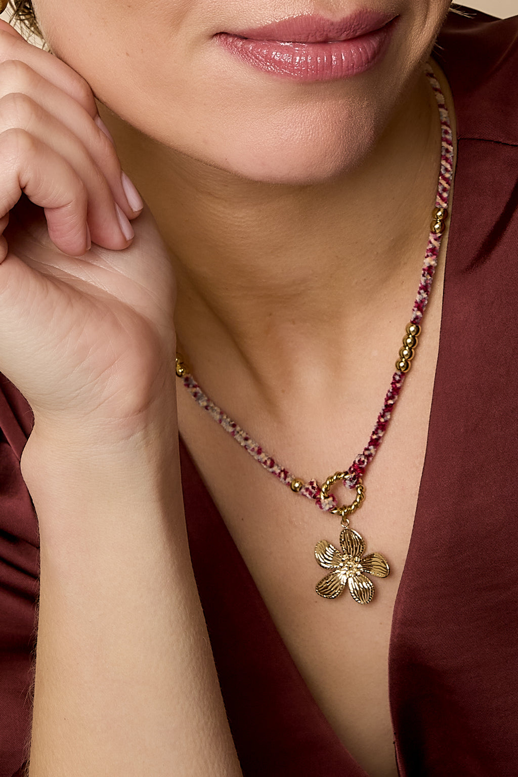 Anhänger Halsketten Blume Casual Daily Simple Series Damenschmuck