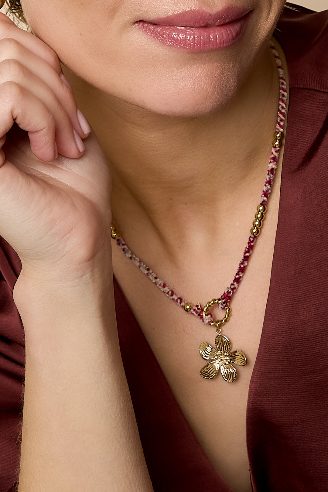 Anhänger Halsketten Blume Casual Daily Simple Series Damenschmuck