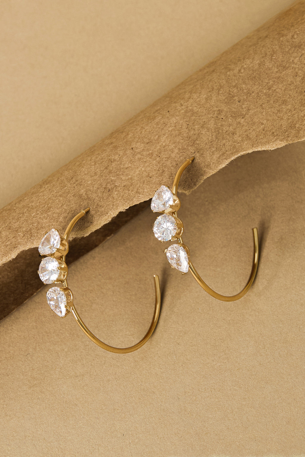 Edelstahl-Creolen, schlicht, elegant, für jeden Tag – Damenschmuck