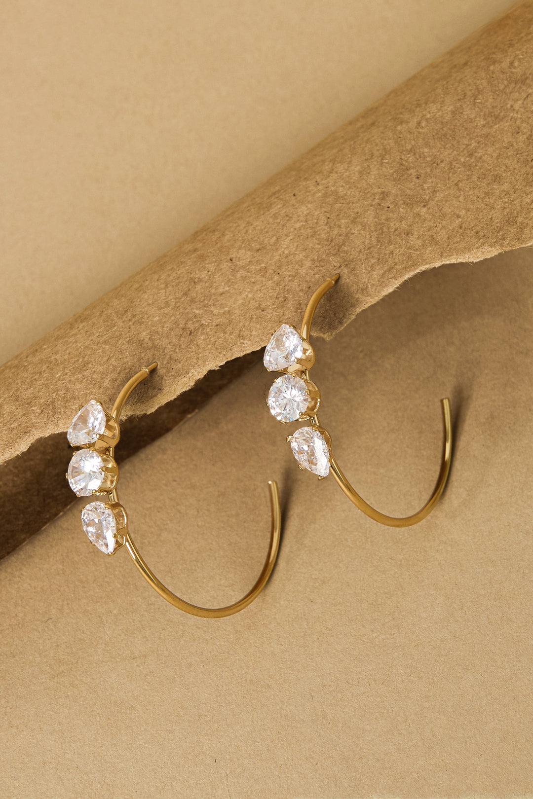Edelstahl-Creolen, schlicht, elegant, für jeden Tag – Damenschmuck