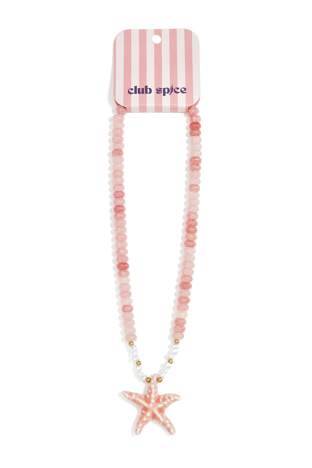 Halsketten aus Glasperlen, Seestern-Motiv, Urlaubs-/Strand-Romantik-Serie, Damenschmuck