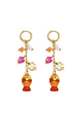 Ohrhänger aus Edelstahl, Fischmotiv, Urlaubs- und romantische Serie, Damenschmuck